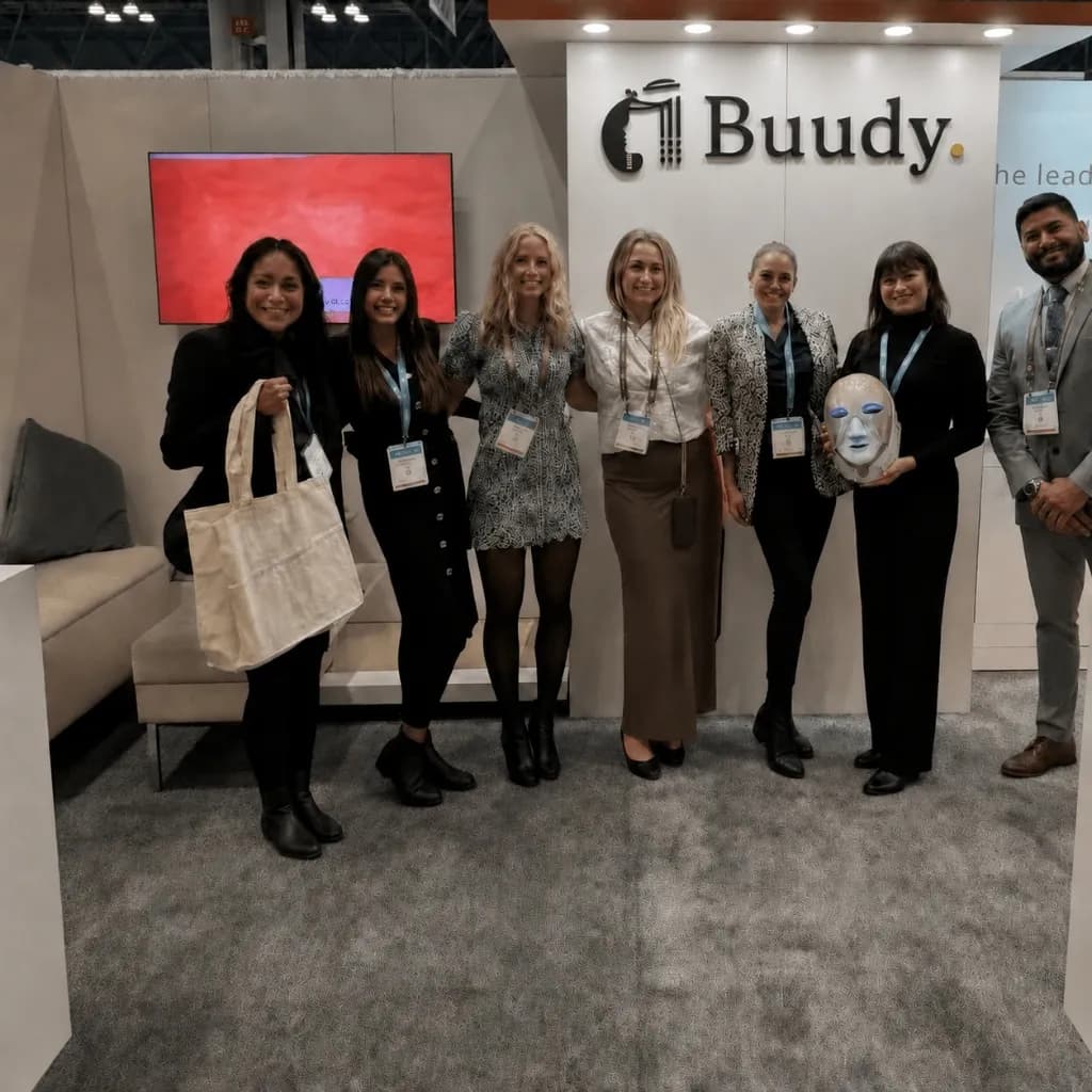 The Buudy team designing high-performance skincare solutions
